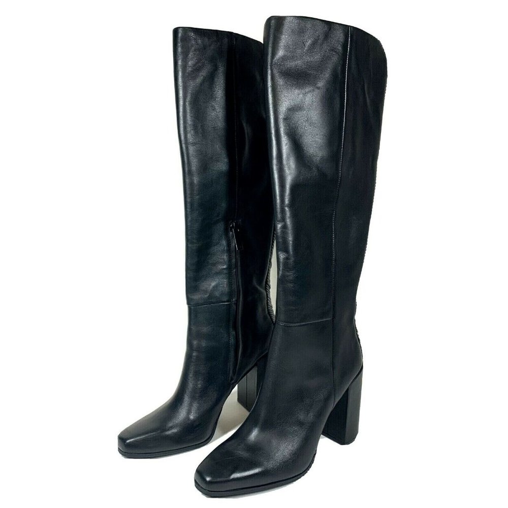 AD & Daughters: Elleanora Leather Square Toe Boot